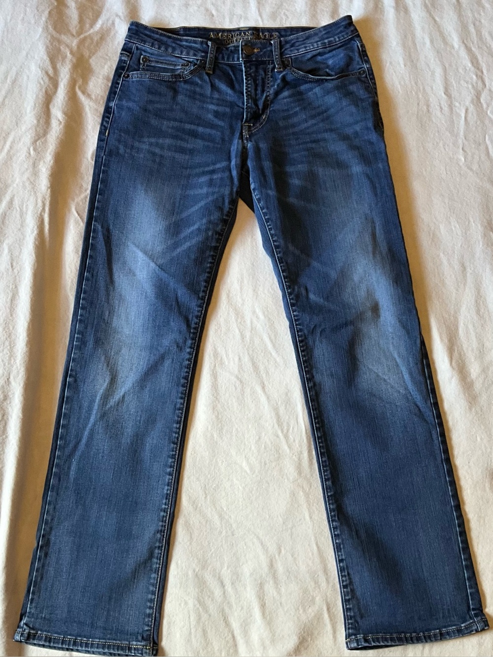 American Eagle Outfitters Men’s Dark Blue Straight Jeans